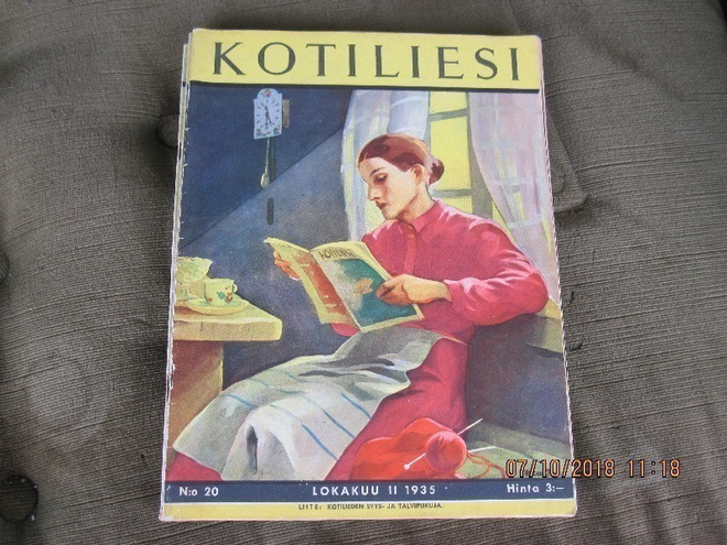 Kotiliesi N.o 20 Lokakuu 1935 kansi Martta Wendelin
