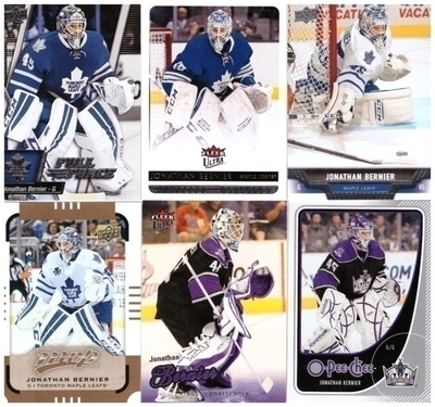 6 x Maalivahti JONATHAN BERNIER Maple Leafs, Kings