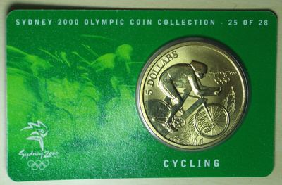 Juhlaraha Sydney Olympia Coin Collection 25 of 28 CYCLING
