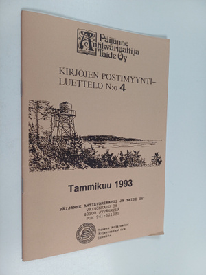 Kirjojen postimyyntiluettelo n:o 4 tammikuu 1993