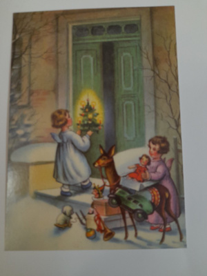 Enkelit viettävät joulua