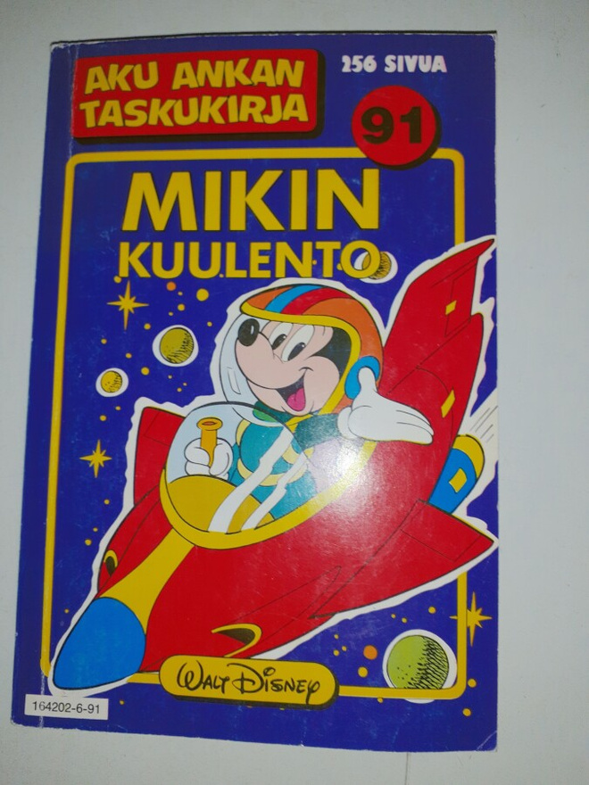 Aku Ankan taskukirja 91 Mikin kuulento