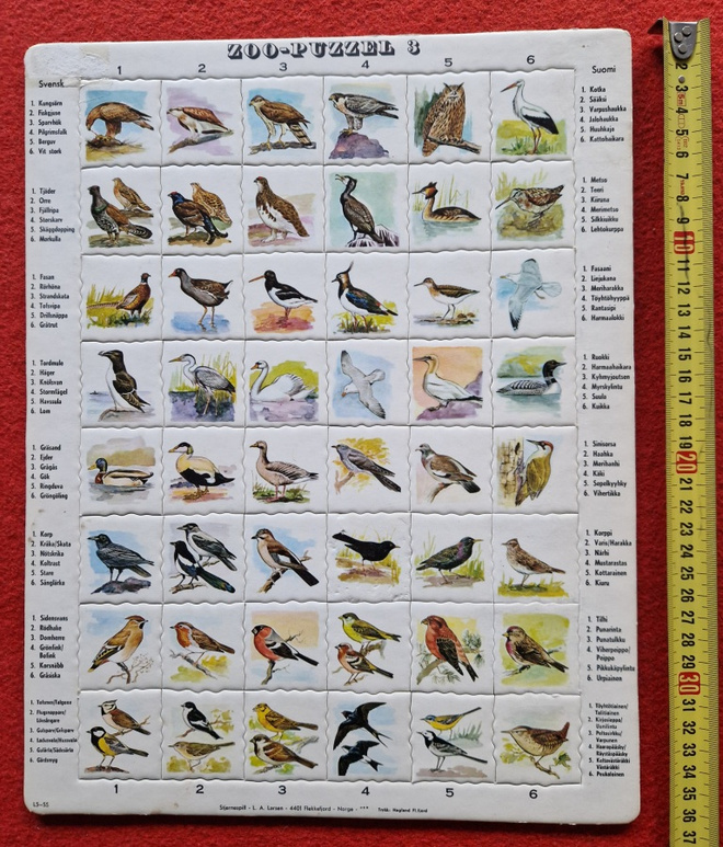 Lintu vintage palapeli Zoo puzzle 3