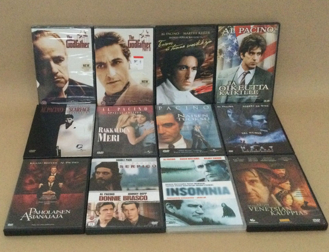 Al Pacino elokuvia 13 kpl DVD