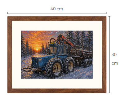 Uusi Ford TEG 750 traktori art print 30 cm x 40 cm