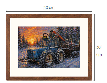 Uusi Ford TEG 750 traktori art print 30 cm x 40 cm