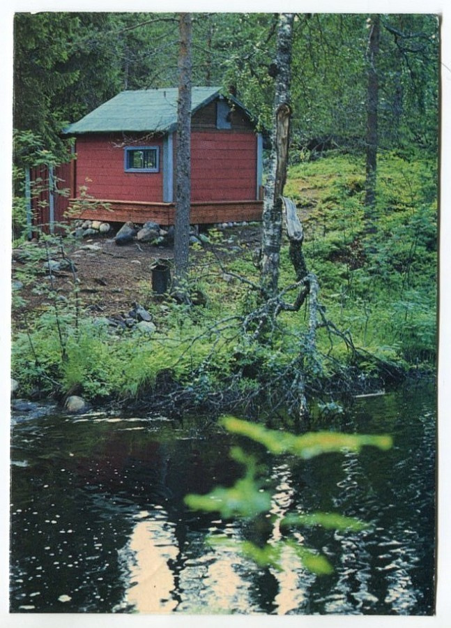 Posio Lapiosalmi Erakon maja, kulkenut 1982