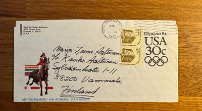Airmail USA Olympics 1984
