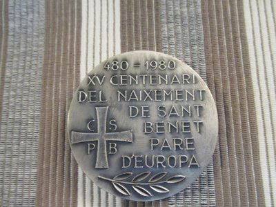 480-1980 XV Centenari... Pare D´europa mitali.