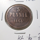 5 penniä 1865 paljon mailmaa nähnyt kuitenkin siisti . - pikkukuva 5