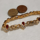 Upea 21k kullattu Kanadalainen rannekoru Gold plated - pikkukuva 3