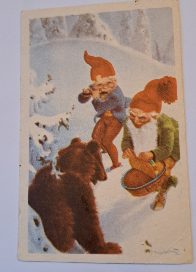 Anders Olsson: tontut  ja karhu, kulkenut 1948