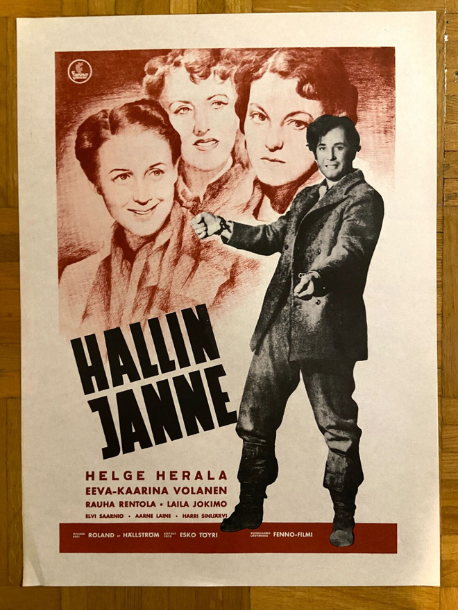 Vanha elokuvajuliste: Hallin Janne