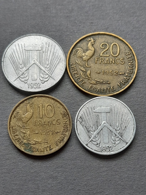 kolikkosetti 1952, 4kpl
