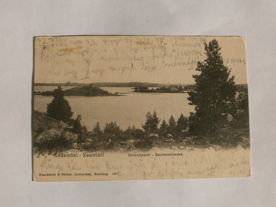 Naantali, Rantamaisema, vanha mv kortti, p. 1914
