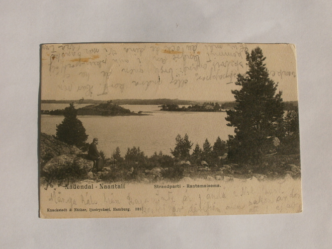 Naantali, Rantamaisema, vanha mv kortti, p. 1914