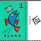 Ål 1996 Tervehdys-merkit 1. lk välilöpari logo ** LaPe 107 - pikkukuva 1
