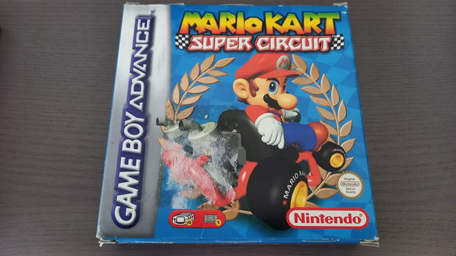 Mario Kart Super Super Circuit (GBA), alkuperäispakkauksessa