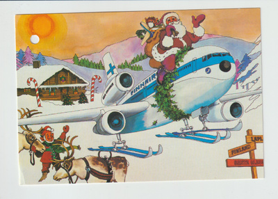 Postikortti, JOULUKORTTI,  FINNAIR