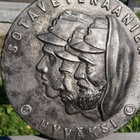Sotaveteraanien hyväksi rautataulu. Halkaisija - 214 mm. - pikkukuva 1