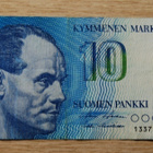 Paavo Nurmi Suomen pankki 10 Markkaa 1986 - pikkukuva 1