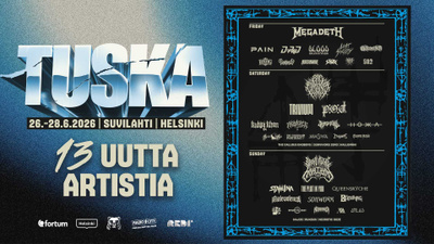 Tuska-festivaali perjantai 2 lippua