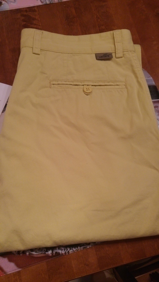 LACOSTE kesähousut keltaiset W33-34, L33