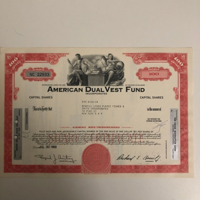 American Dual Vest Fund osakekirja