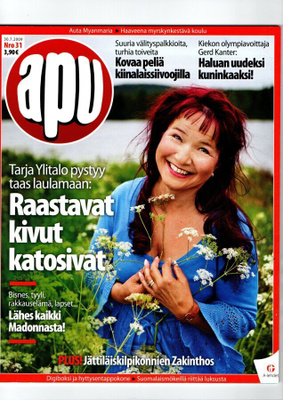 Apu n:o 31 2009 Tarja Ylitalo. Madonna. Gerd Kanter. Tähtihe
