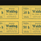 Itävalta Notgeld 15, 25, 50, 90 Heller, Walding - pikkukuva 1