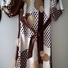 Promod kuosillinen Satiinimekko / Mekko - koko 36 - pikkukuva 4