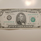 USA 5 Dollaria, series 1985, B=New York, käytetty - pikkukuva 1