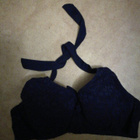 Virkattu ( teollinen) bikini yläosa sininen 80D - pikkukuva 1