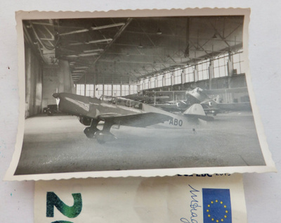 VANHA Valokuva Lentokone Malmi Lentokenttä Helsinki 1938