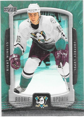 2005-06 UD Rookie Update #3 Joffrey Lupul Anaheim Ducks