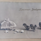 Tipuja kuoriutuu koristellusta jättimunasta, p. 1915 - pikkukuva 1