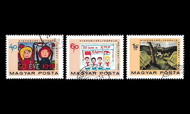 Unkari 2460-2 o Kommunistipuolue 50v (1968)