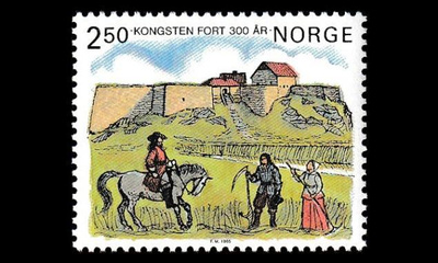 Norja 923 ** Kongstens Fort 300v (1985)