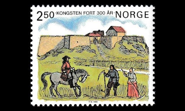 Norja 923 ** Kongstens Fort 300v (1985)