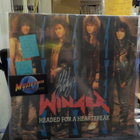 WINGER - HEADED FOR A HEARTBREAK 12"MAXI KIP NIMMARI EX+/EX - pikkukuva 1