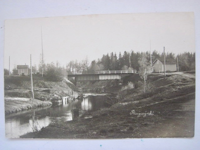 VANHA Postikortti Rajajoki 1920-l