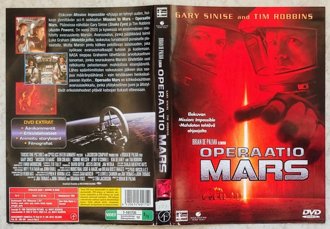 OPERAATIO MARS – Suomi-DVD 2000, vuokralevy? Brian De Palma
