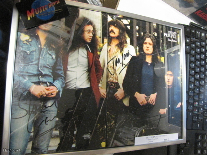 DEEP PURPLE KEHYSTETTY LEHTIKUVA LORDIN JA COVERDALEN NIMMAR