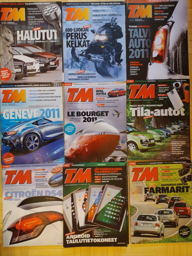 Tekniikan Maailma 2011 (1,3,4,6,14,15,16,17,18,18E,20,21,22)