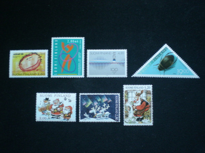 Postituore erä vuoden 1996 postimerkkejä **
