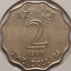 Hong Kong. 2 dollars 1997. - pikkukuva 2