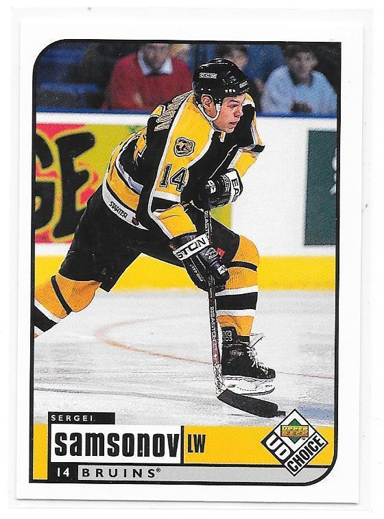 1998-99 UD Choice #13 Sergei Samsonov Boston Bruins