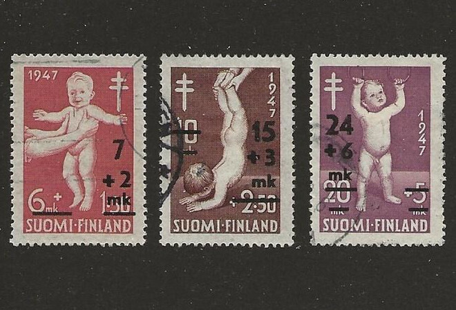 1948 Tub leimattu sarja, lisäpainamat