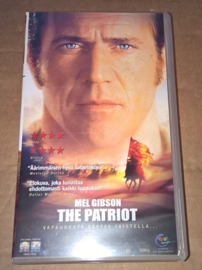 THE PATRIOT MEL GIBSON  VHS
