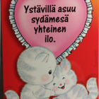 kortti ** Ansio Marleena Kissa tai pupu - eril. ystävälle - pikkukuva 1
